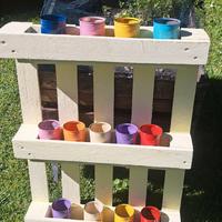 fioriera bancale legno