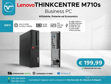 Lenovo i7 - 16GB DDR4 512gb Nvme Windows 11