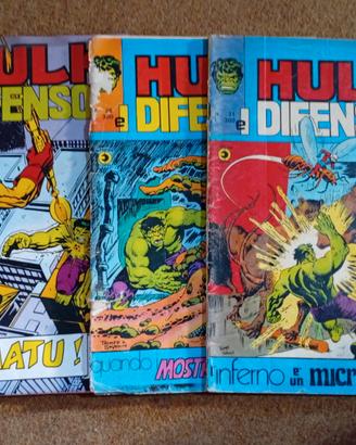 Lotto 7 fumetti Hulk e i Difensori Ed. Corno