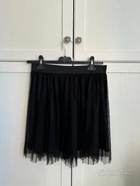 Gonna nera con tulle