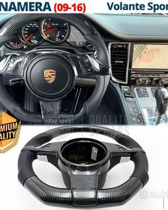 VOLANTE Sportivo Porsche Panamera Carbonio e Pelle