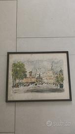 Quadro Moulin Rougue Parigi del pittore Michele Ca