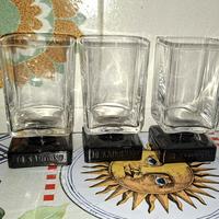 Set 5 bicchieri Disaronno vintage base nera