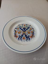 Piatto decorativo in ceramica stile Deruta 
