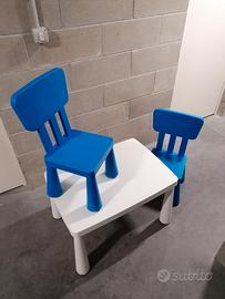 tavolo e 2 sedie ikea bambini