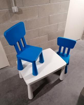 tavolo e 2 sedie ikea bambini