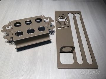 SET Vassoio e portacialde arte e mestieri