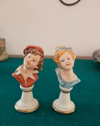 Statuette Capodimonte Scugnizzo e Scugnizza