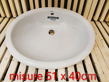 Lavabo sovrapiano Roca, bianco