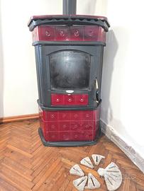 Stufa a LEGNA + 6 metri di TUBI  !!!