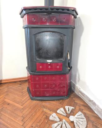 Stufa a LEGNA + 6 metri di TUBI  !!!