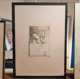 Jorge Castillo - acquaforte originale 1977