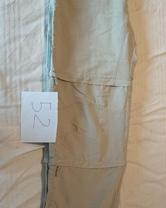 Pantalone trekking accorciabile taglia 52 uomo