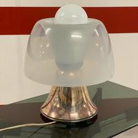 Lampada anni 70 base argento