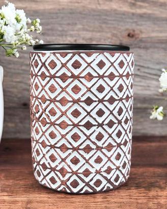Brucia essenze ceramica design marrone diffusore