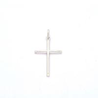 Ciondolo croce oro bianco