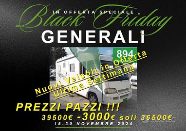 BLACK FRIDAY MOTORHOME DETHLEFFS DUCATO 6 POSTI FO