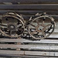 Ruote in ferro trattore motocoltivatore 