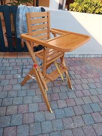Seggiolone in legno