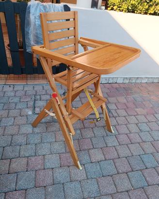 Seggiolone in legno