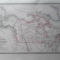 Carta geografica Nuova Bretagna e Groenlandia