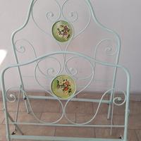 Letto singolo in ferro battuto