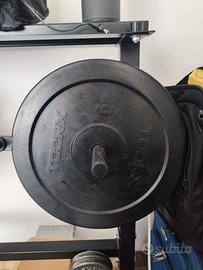 Coppia di Dischi in ghisa Toorx gommati 20kg,