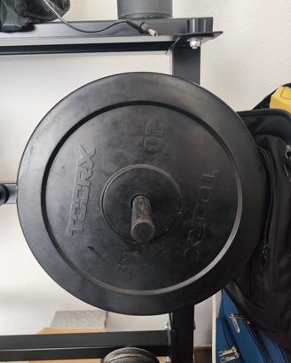 Coppia di Dischi in ghisa Toorx gommati 20kg,