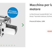 Macchina per la pasta Bimby con motore