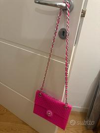 Borsetta Baci Milano in silicone fucsia