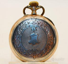 Orologio argento oro fine 1800