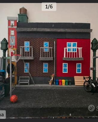 diorama in scala 1/12 per action figure 