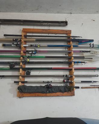 lotto canne da pesca 