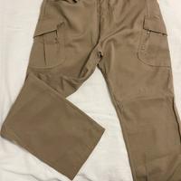 Pantaloni tattici cargo beige ripstop taglia 2XL