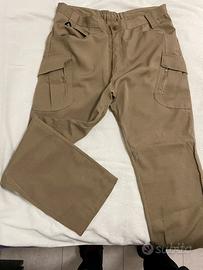 Pantaloni tattici cargo beige ripstop taglia 2XL