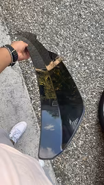 Spoiler tetto universal-Hatchback 99cm Nero lucido