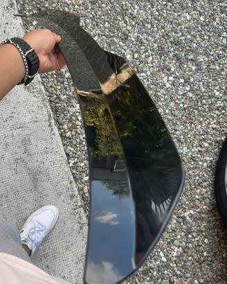 Spoiler tetto universal-Hatchback 99cm Nero lucido