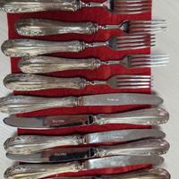 Splendido Set 12 Posate d'Epoca in Argento 800