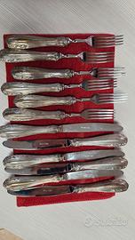 Splendido Set 12 Posate d'Epoca in Argento 800