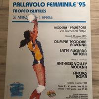 MANIFESTO COPPA ITALIA 1995 PALLAVOLO FEMMINILE