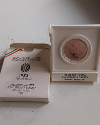 moneta 500 lire argento in scatoletta F.D.C.