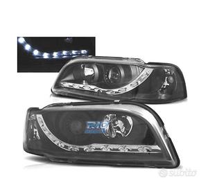 FARI PER VOLVO S40 V40 96-00 LUCE DIURNA LED NERO