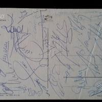 Cartolina autografata Napoli stagione 1988/89