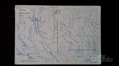 Cartolina autografata Napoli stagione 1988/89