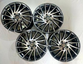 N°4 cerchi Tomason TN16 alluminio lucido 17x7,5