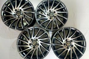 N°4 cerchi Tomason TN16 alluminio lucido 17x7,5