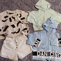 felpe shorts bambina  Zara Conbipel HM 