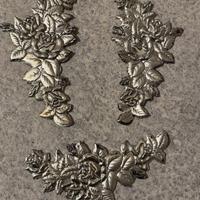 Fregio Floreale in Argento Lavorato