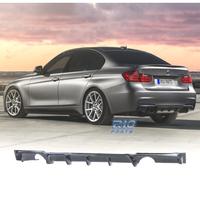 DIFFUSORE BMW F30 F31 LOOK M PERFORMANCE NERO LUCI