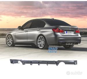 DIFFUSORE BMW F30 F31 LOOK M PERFORMANCE NERO LUCI